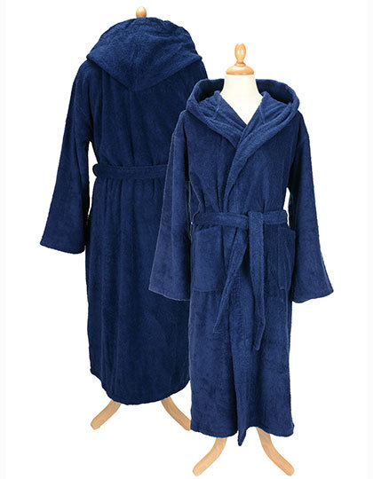 ARTG - Bathrobe With Hood - French Navy