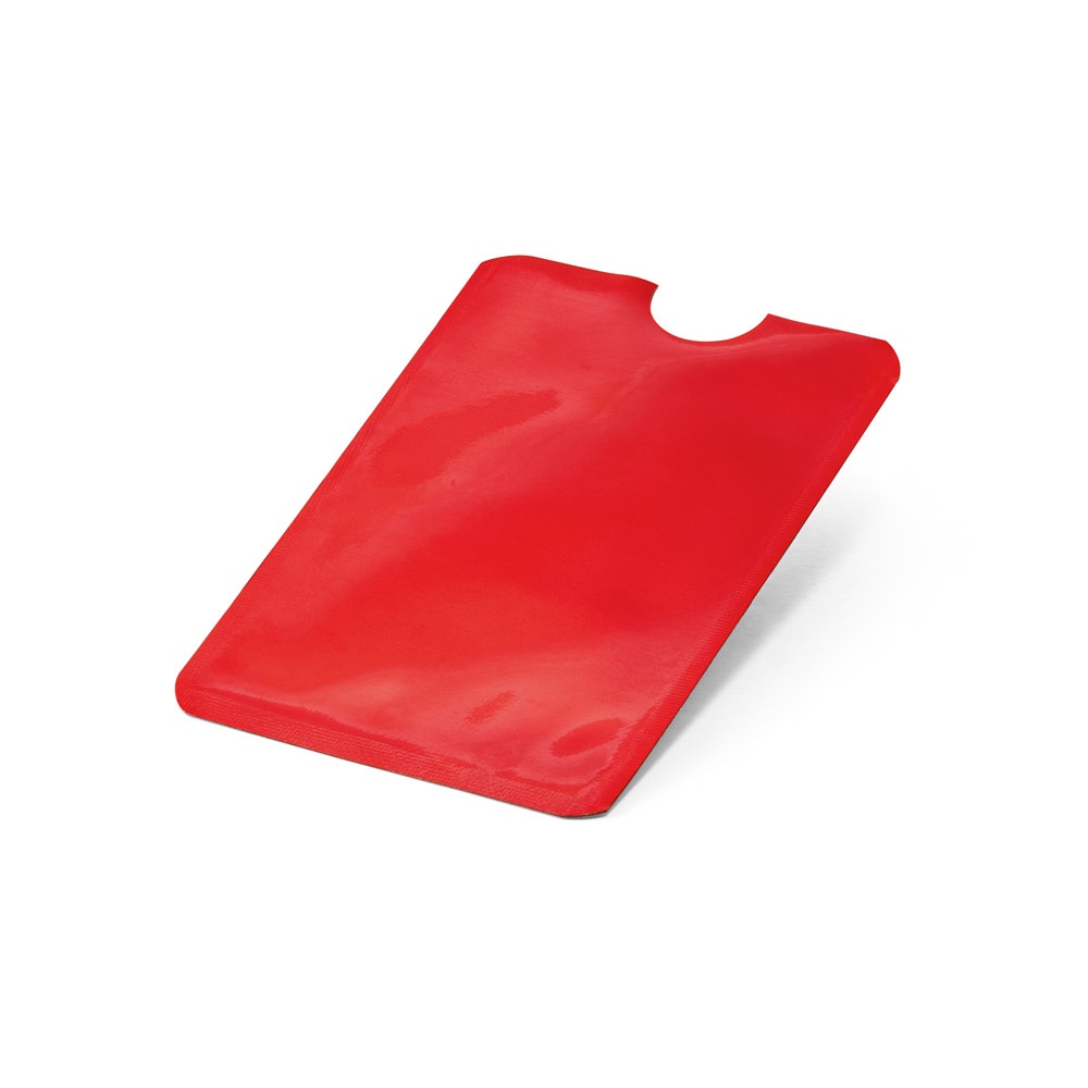 MEITNER. Kartenhalter aus Aluminium mit RFID-Sperre - Rot