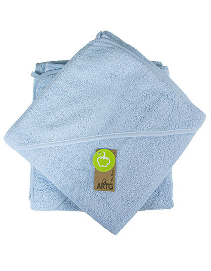 ARTG - Babiezz® Baby Hooded Towel - light blue