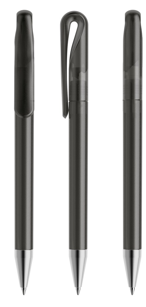 Prodir DS1TFS Frosted with Satin Metal Nose-Cone - Anthrazit gefrostet