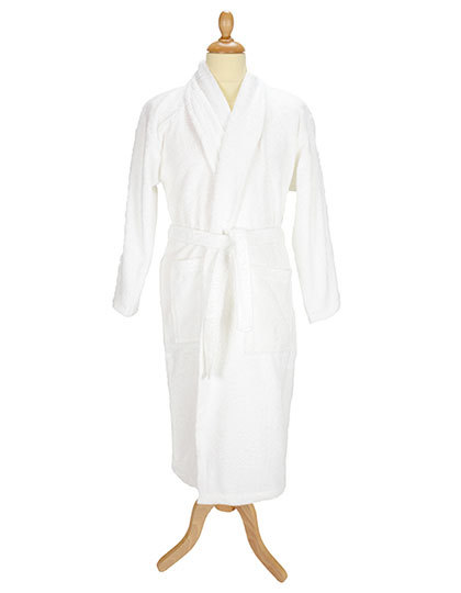 ARTG - Bathrobe Shawl Collar - white