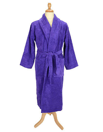 ARTG - Bathrobe Shawl Collar - purple