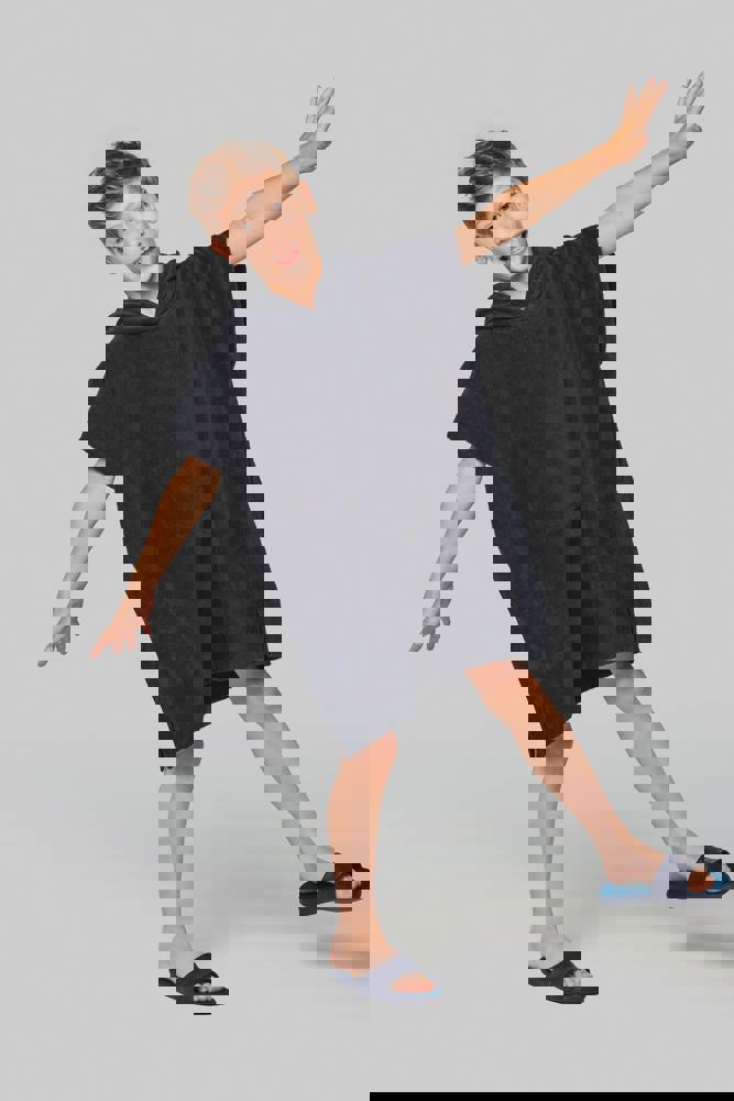 PA582 - Kinder-Frottee-Poncho mit Kapuze