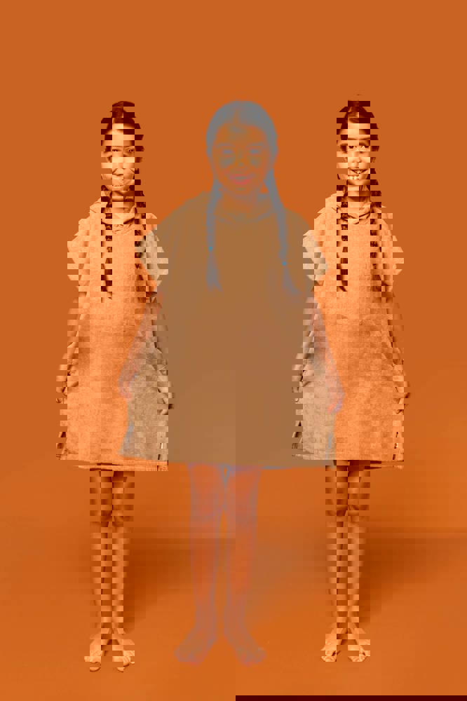 PA582 - Kinder-Frottee-Poncho mit Kapuze