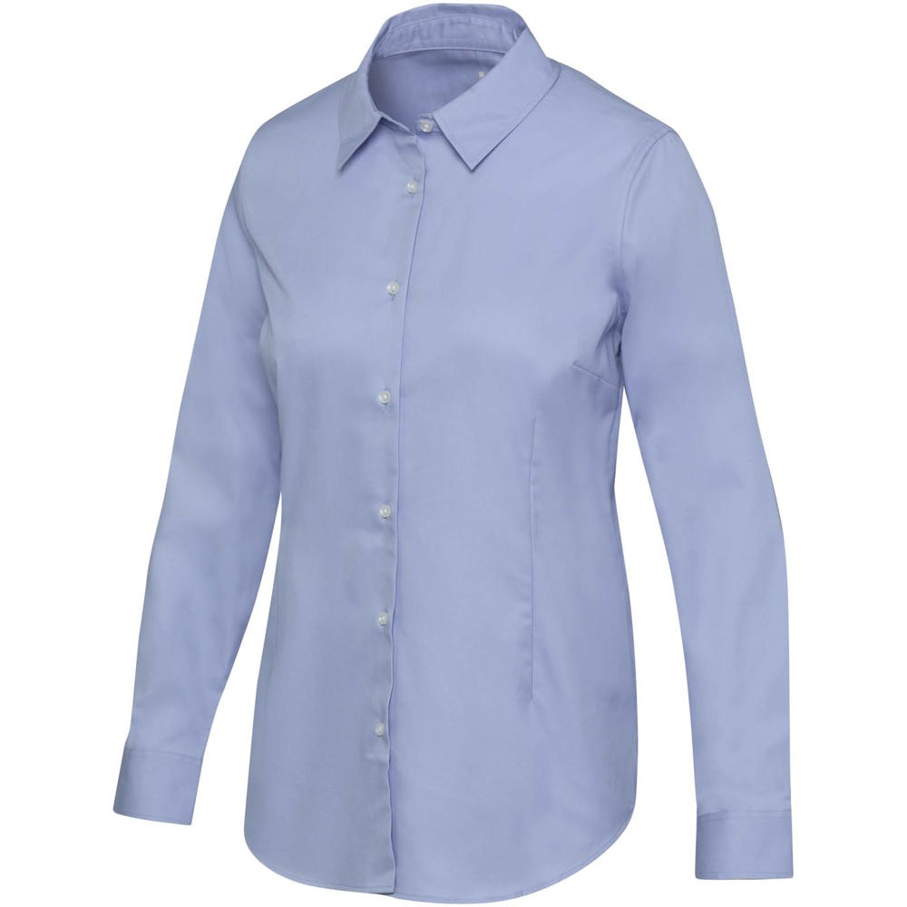 Citrine Twill Bluse - Hellblau