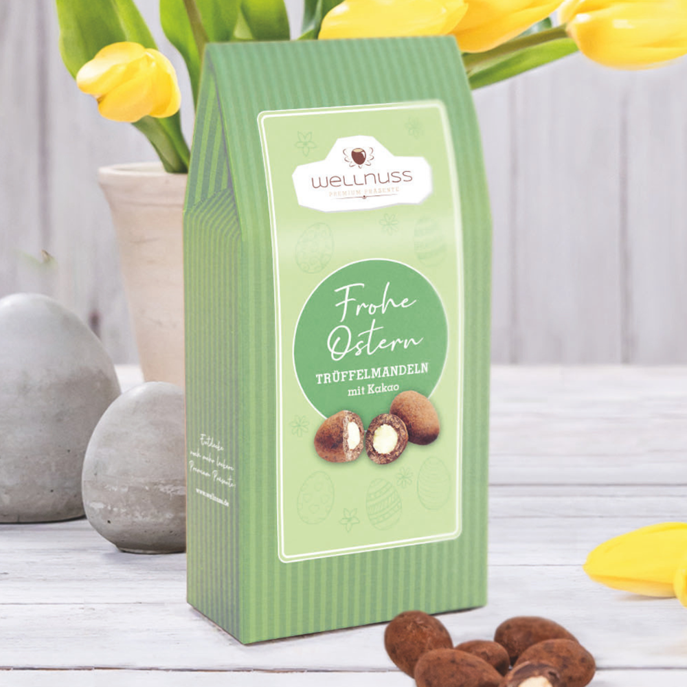Maxi Faltschachtel - Oster Edition - Trüffelmandeln mit Kakao