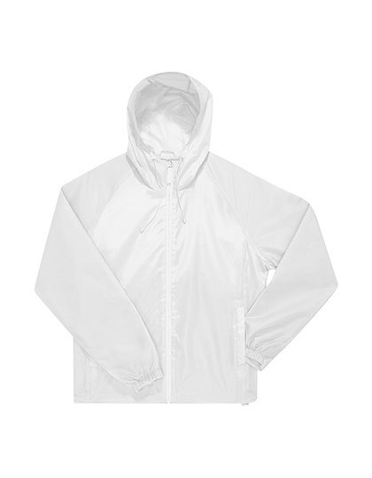 B&C BE INSPIRED - #Reset Windbreaker - white