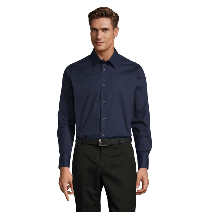 BRIGHTON - BRIGHTON STRETCH MEN SHIRT - Dark Blue