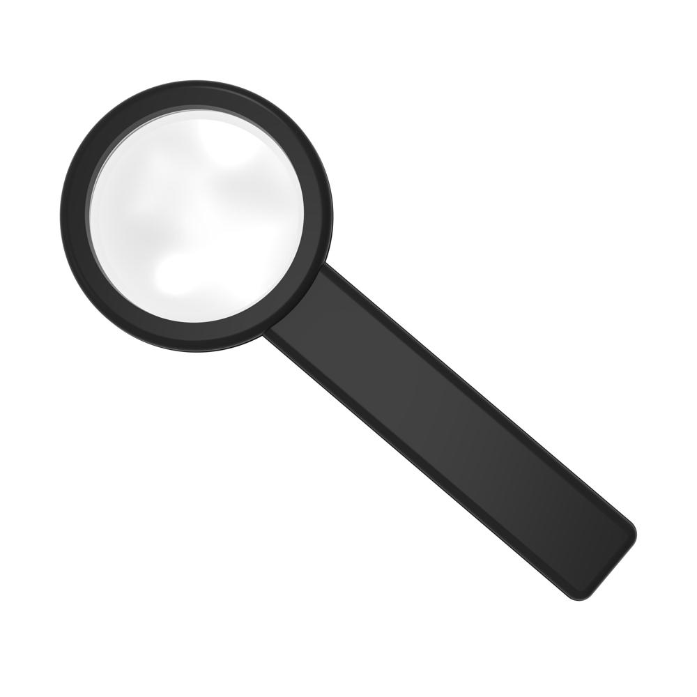 Stiellupe "Handle 5 x" - schwarz