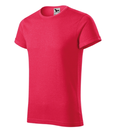 T-Shirt Herren Fusion rot melliert