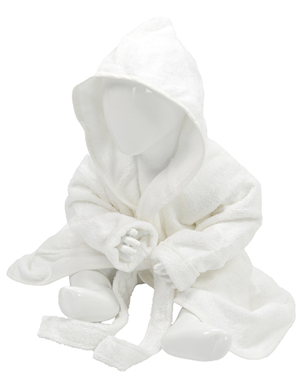 ARTG - Babiezz® Bathrobe With Hood - White, White