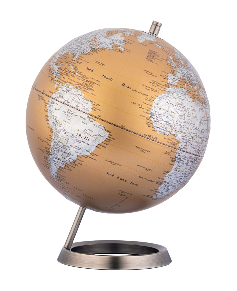 TROIKA Globus - bronzefarben, silberfarben
