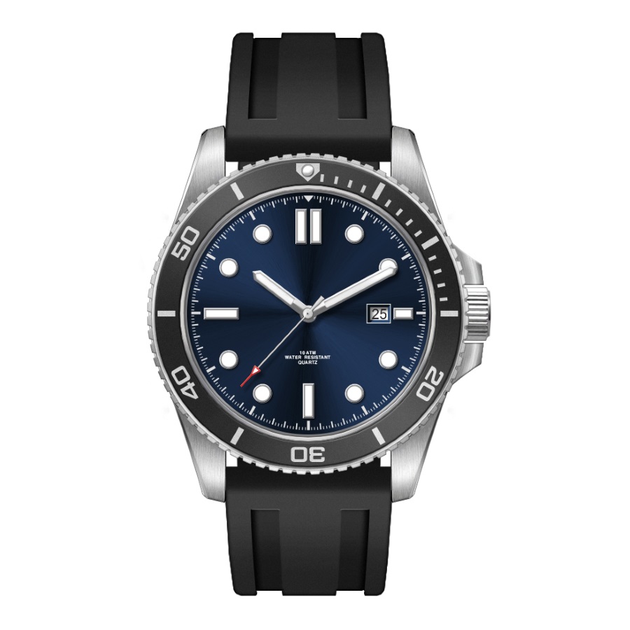 Armbanduhr Georgia - blau, schwarz