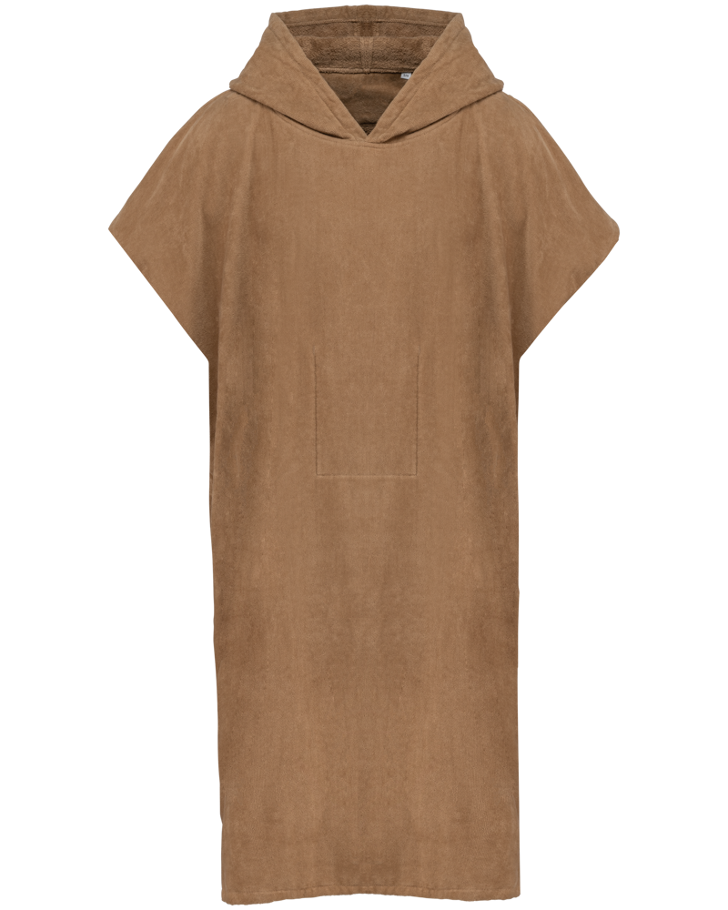 PA581 - Unisex-Frottee-Poncho mit Kapuze - Camel