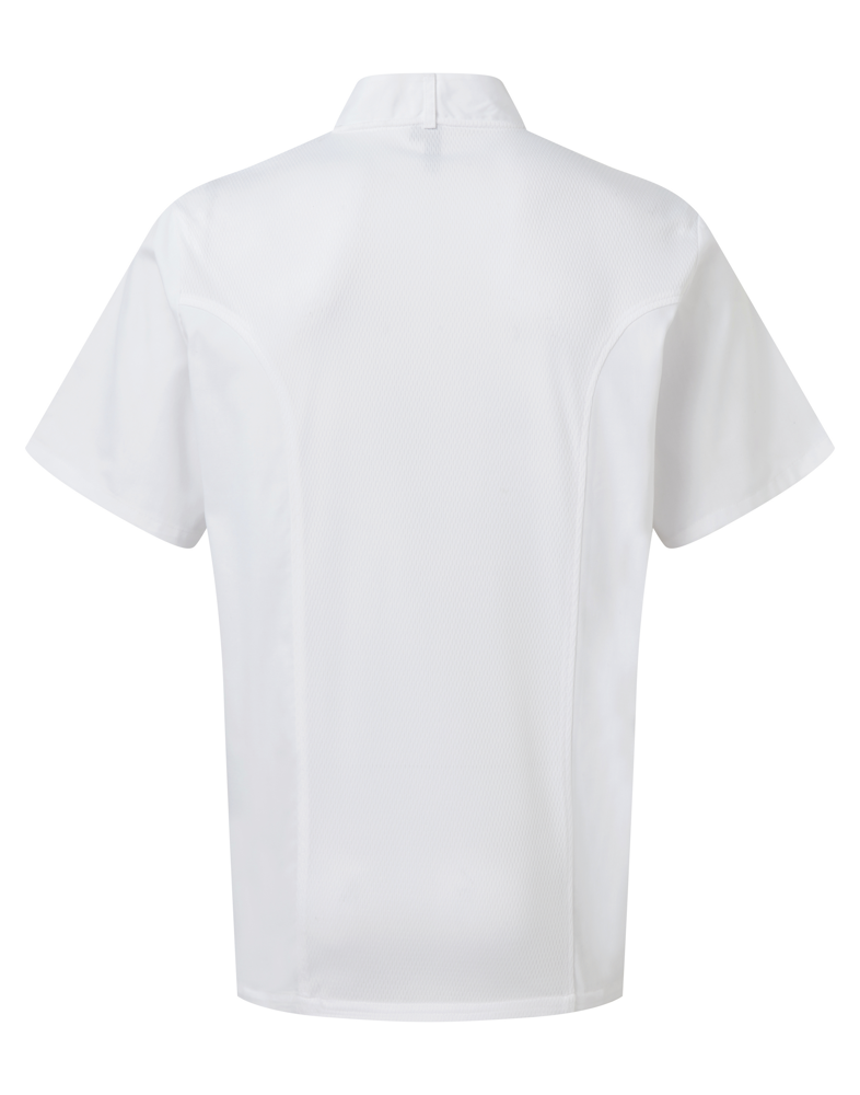 PR902 - Kurzärmlige Coolchecker®-Kochjacke