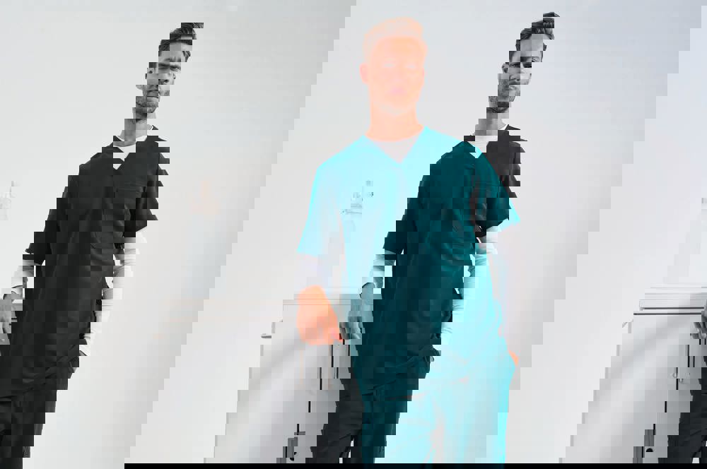 NN200X - Stretch-Tunika für Herren mit kurzen Ärmeln