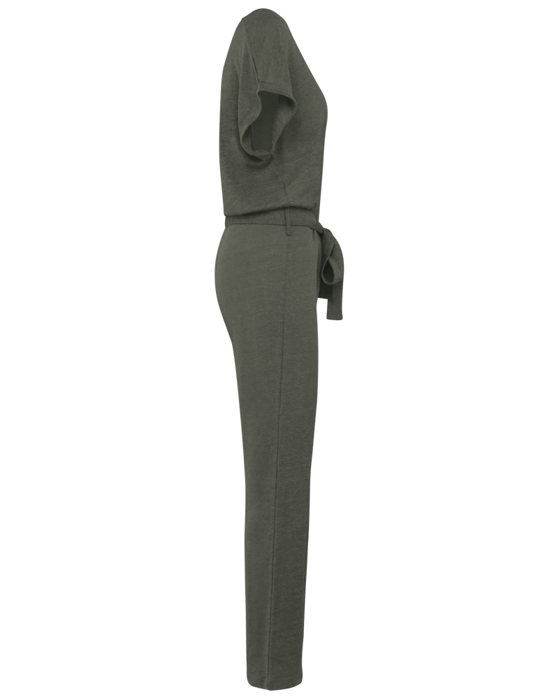 SP5004 - Overall aus Leinenstrickstoff mit kurzen Ärmeln für Damen