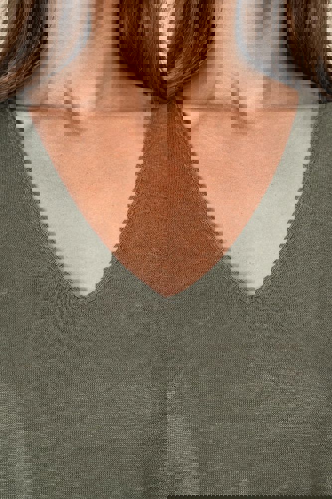 SP5004 - Overall aus Leinenstrickstoff mit kurzen Ärmeln für Damen