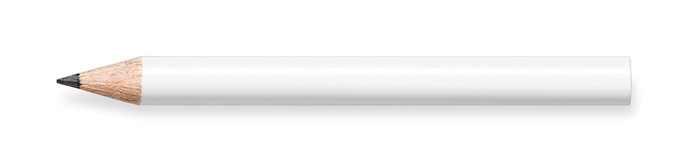 STAEDTLER Bleistift rund, halbe Länge - weiss