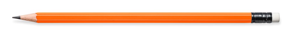 STAEDTLER Bleistift hexagonal, mit Radiertip - orange, Pantone 158