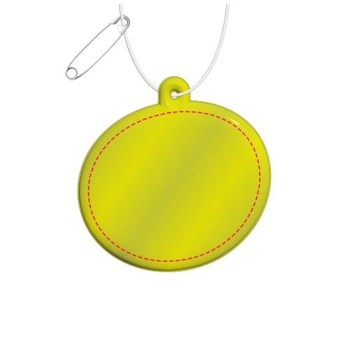 RFX™ H-09 ovaler reflektierender PVC-Anhänger