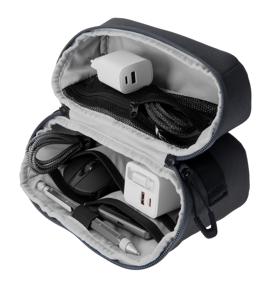 TROIKA Kabeltasche BLUE CYCLE TECH 2 GO