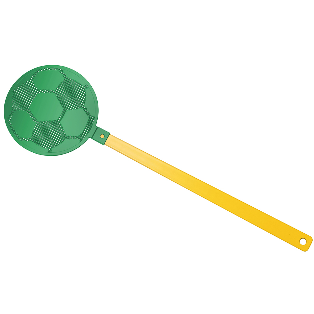 Fliegenklatsche "Fußball" - gelb/grün