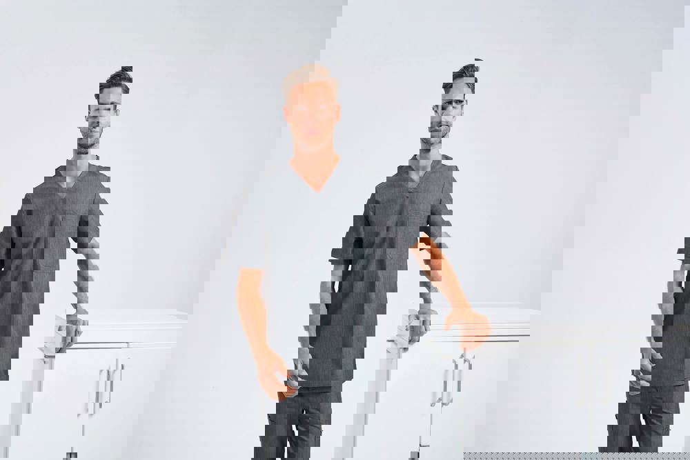 NN200X - Stretch-Tunika für Herren mit kurzen Ärmeln