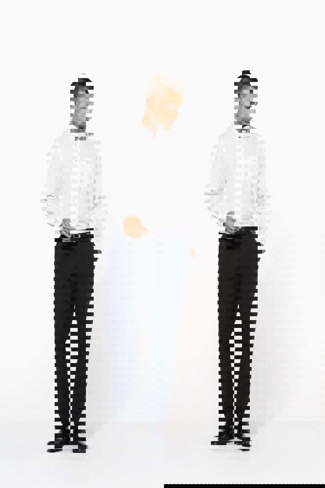 K515 - Herrenhemd mao-kragen langarm