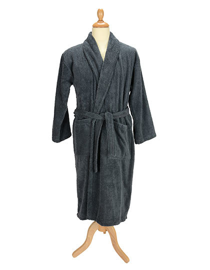 ARTG - Bathrobe Shawl Collar - graphite
