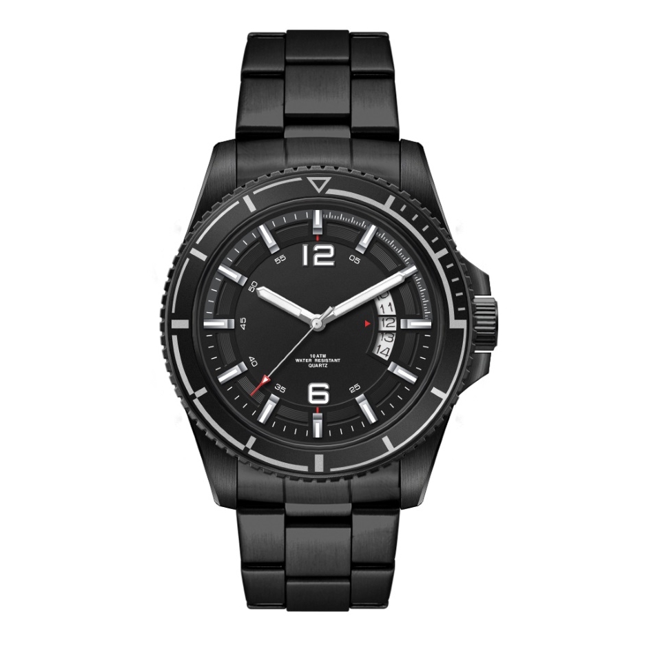 Armbanduhr Georgia - schwarz