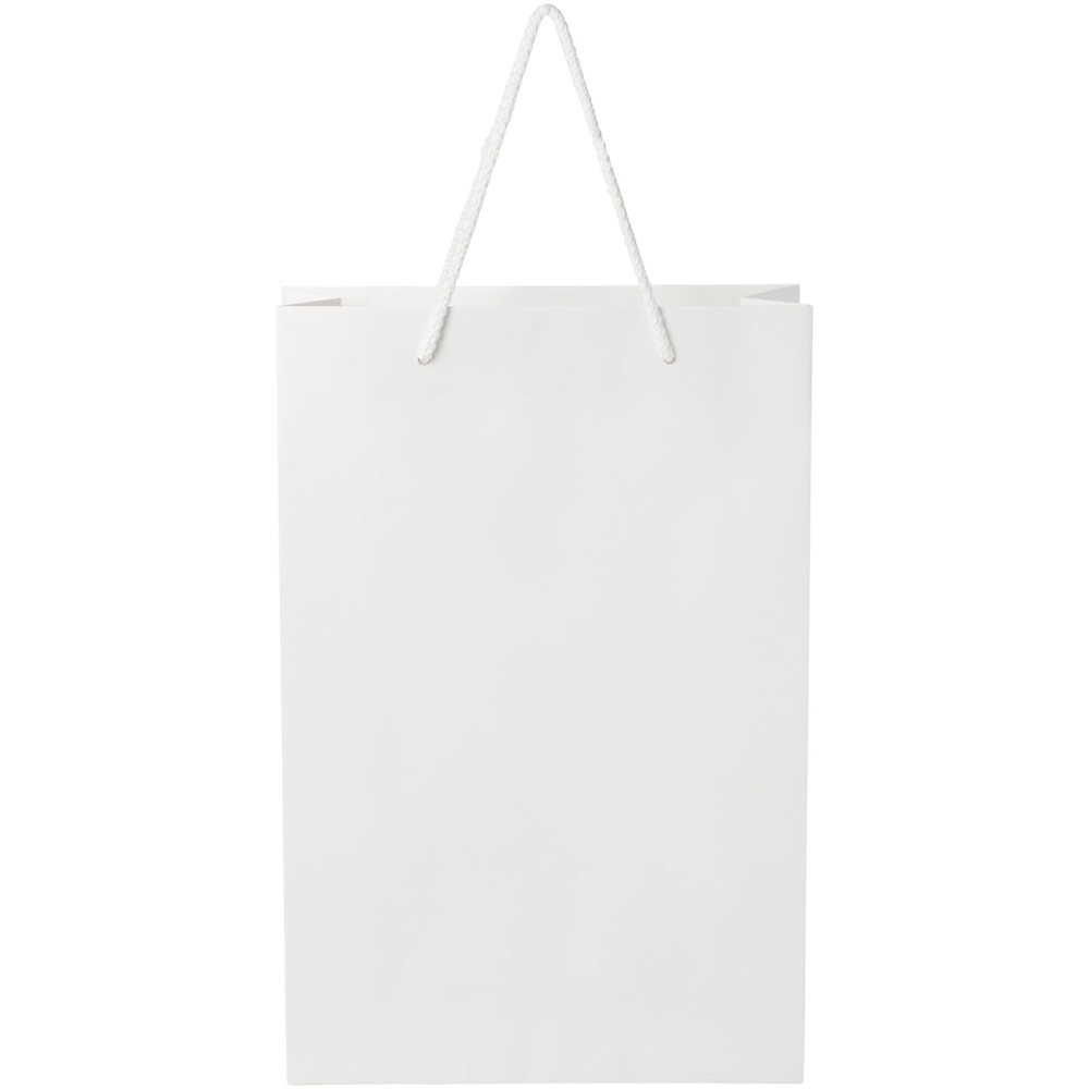 Handgefertigte 170 g/m² Integra-Papiertüte mit Kunststoff Kordelgriffen – 24 × 9 × 36 cm