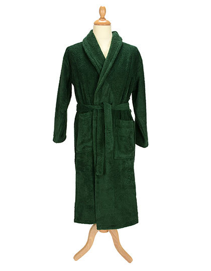 ARTG - Bathrobe Shawl Collar - dark green