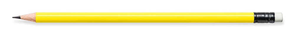 STAEDTLER Bleistift rund, mit Radiertip - gelb, Pantone 101