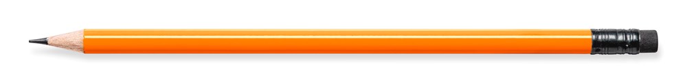 STAEDTLER Bleistift rund, mit Radiertip - orange, Pantone 158