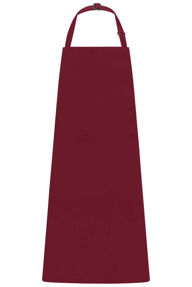 Apron with Bib - Wine (ca. Pantone 195C)