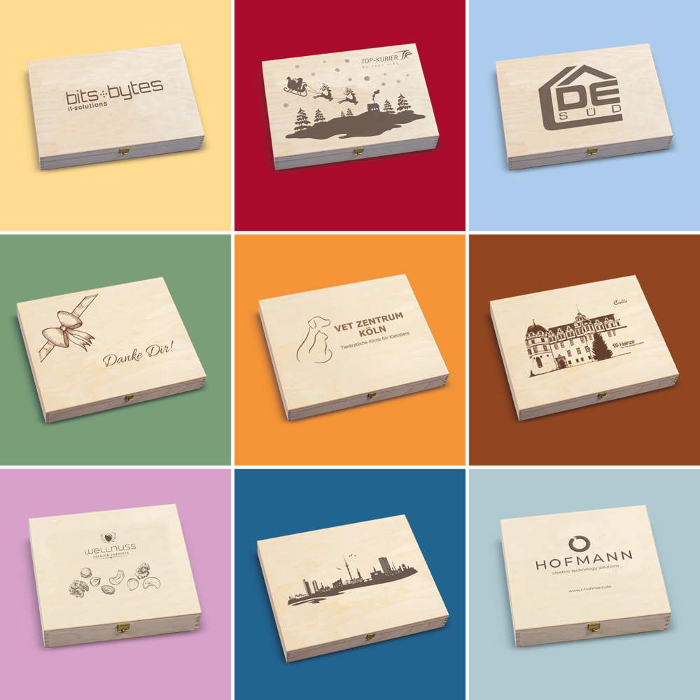 3 Premium Snacks der Birkenholzbox