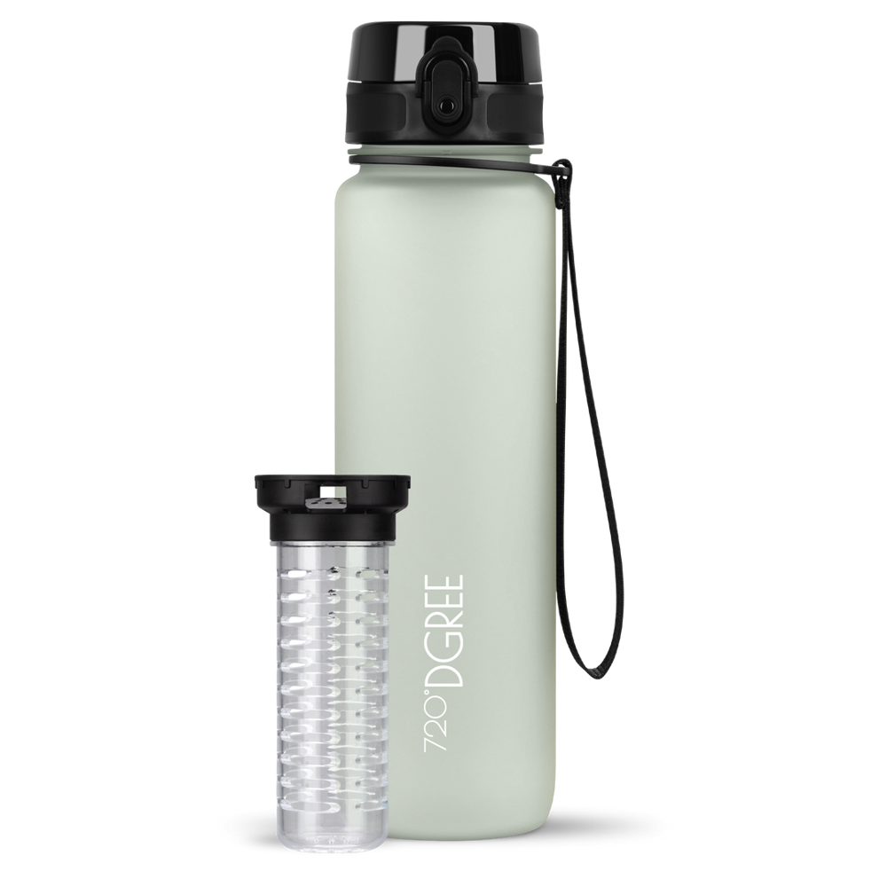 uberBottle Trinkflasche mit Fruchtbehälter - Champagne