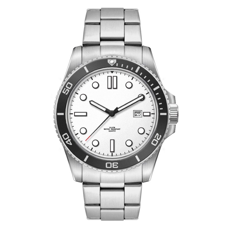 Armbanduhr Georgia - silber, weiss