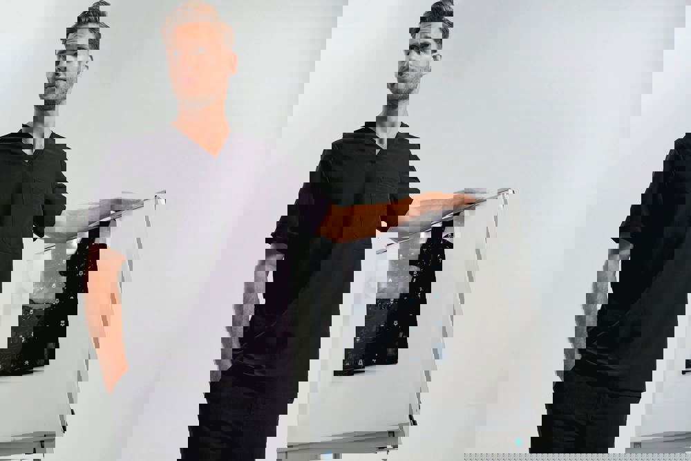 NN200X - Stretch-Tunika für Herren mit kurzen Ärmeln