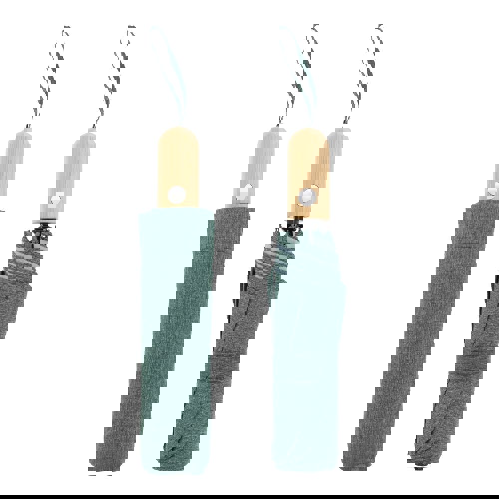 21” faltbarer Regenschirm aus R-PET -Material mit Automatiköffnung
