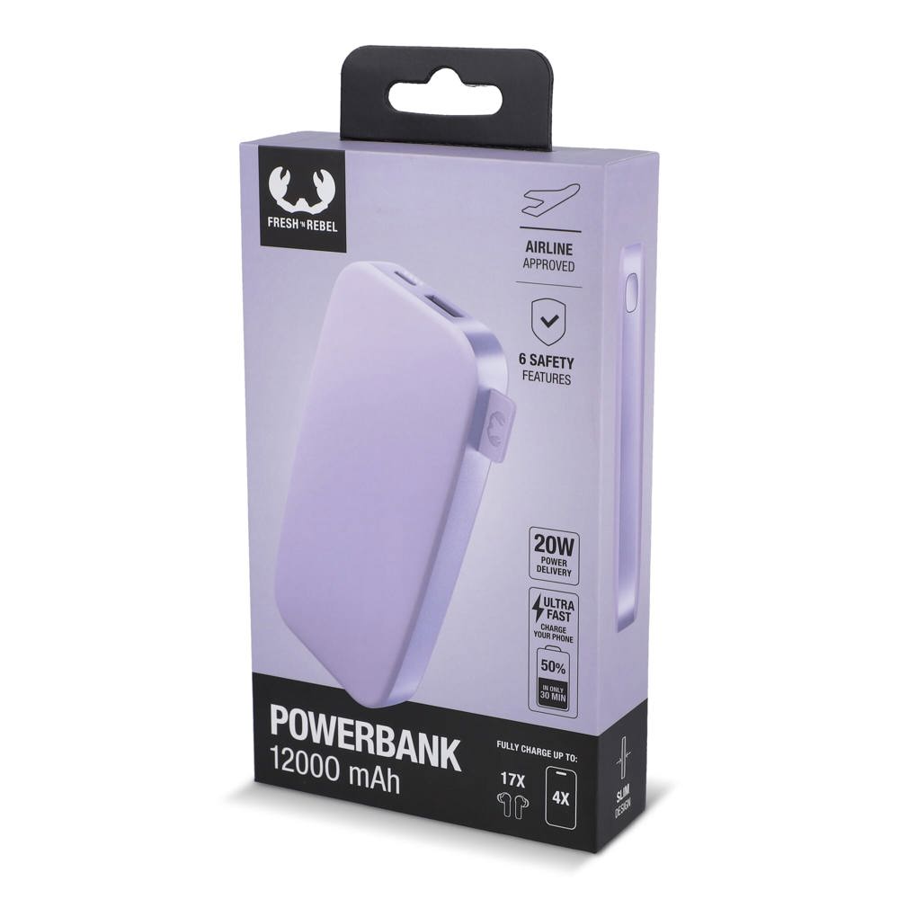 2PB12100 | Fresh 'n Rebel Powerbank 12000mAh USB-C Schnellladung 20W