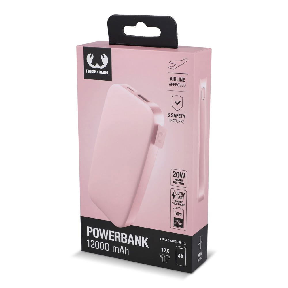 2PB12100 | Fresh 'n Rebel Powerbank 12000mAh USB-C Schnellladung 20W