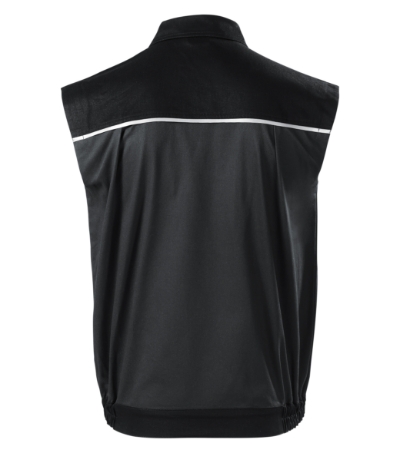 Arbeitsweste Herren Woody ebony grau