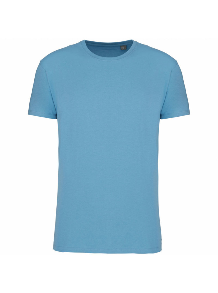 PREMIUM Organic T-Shirt inkl. 1c Druck - Cloudy blue heather