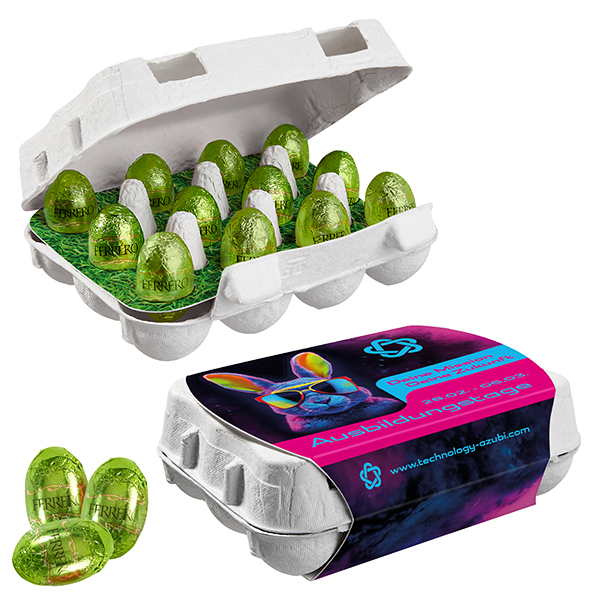 12er Ostereier-Karton - Küsschen Eier