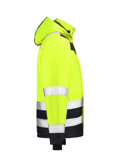 Arbeitsjacke unisex Midi Parka High Vis Bicolor fluoreszierendes gelb
