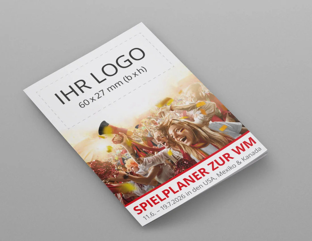 Pocket WM-Spielplan Fans PLUS - Rot