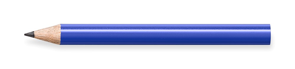 STAEDTLER Bleistift rund, halbe Länge - blau, Pantone 293