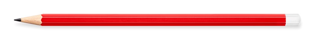 STAEDTLER Bleistift hexagonal, mit Tauchkappe - rot, Pantone 186